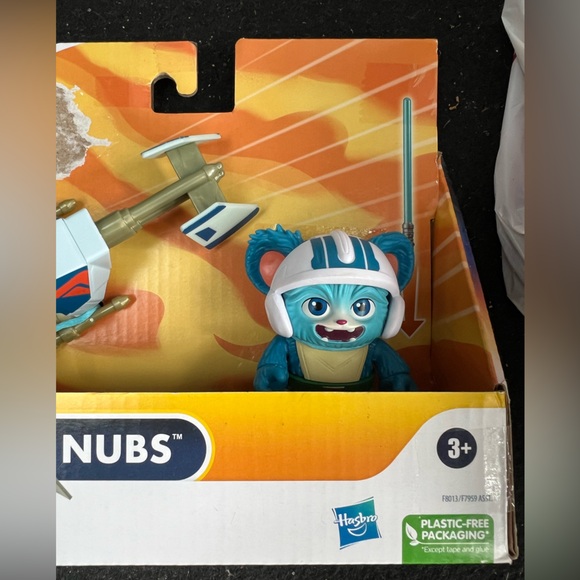 Star Wars: Young Jedi Adventures Nubs Figure & Speeder Bike NIB - Picture 7 of 8